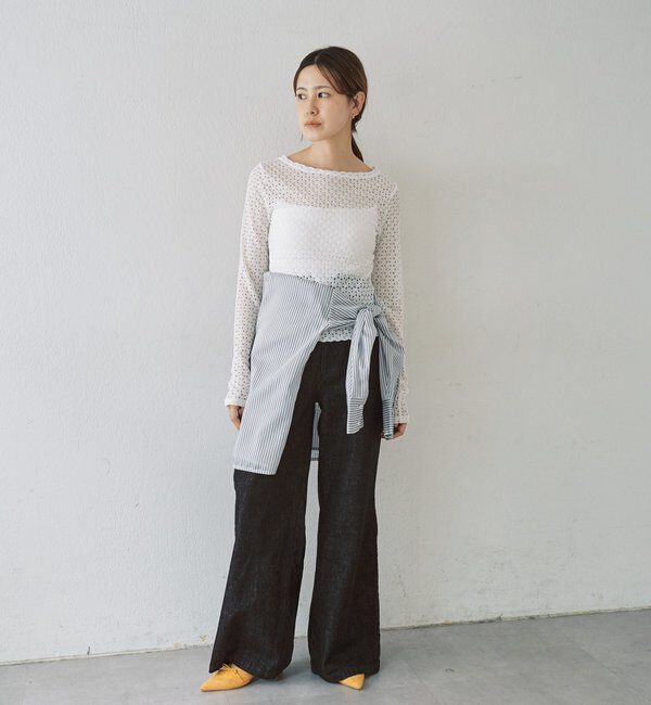  「レース編み2WAYトップス」|Tシャツ・カットソー|