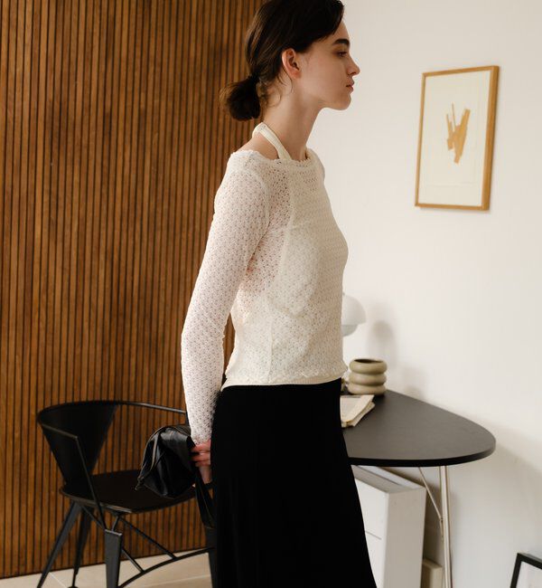  「レース編み2WAYトップス」|Tシャツ・カットソー|