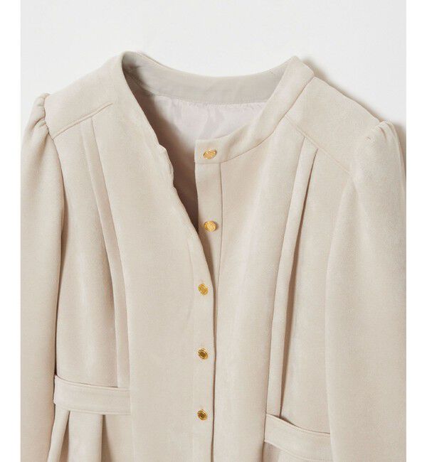 LOULOU WILLOUGHBY「【LOULOU WILLOUGHBY】スエードダブルバックルワンピース」|ワンピース|