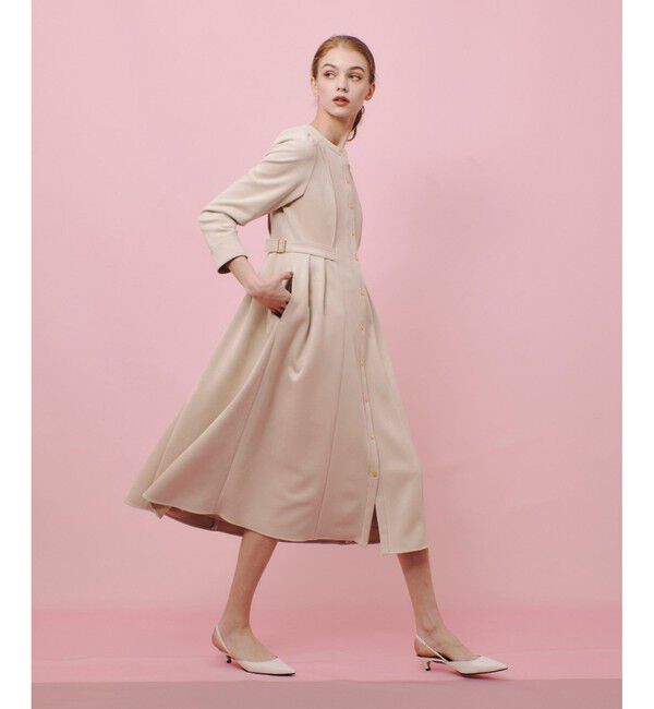 LOULOU WILLOUGHBY「【LOULOU WILLOUGHBY】スエードダブルバックルワンピース」|ワンピース|