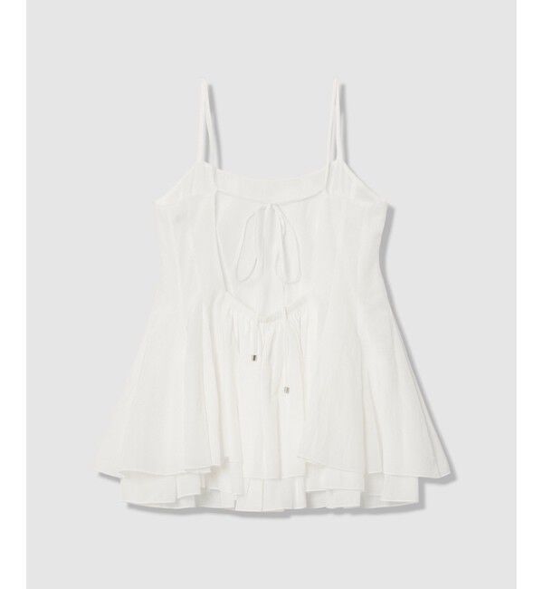 allureville「【ATELIER Line】リライムローンペプラムキャミソール」|キャミソール|