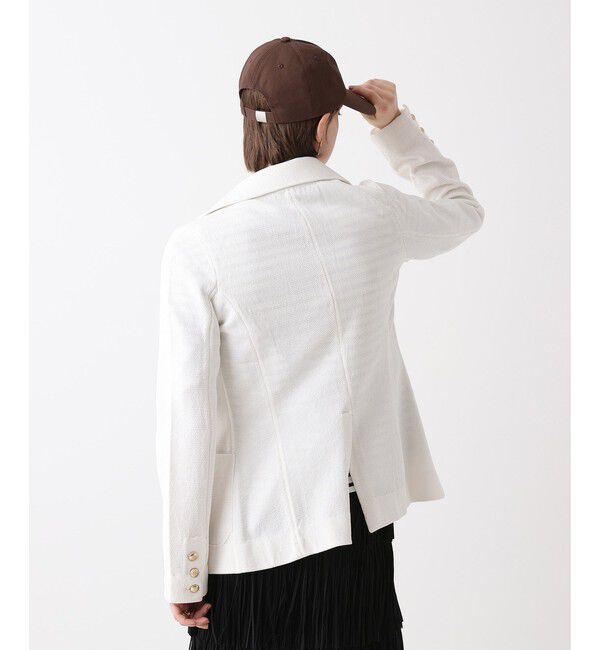 allureville「カノコストレッチニットジャケット」|テーラードジャケット|