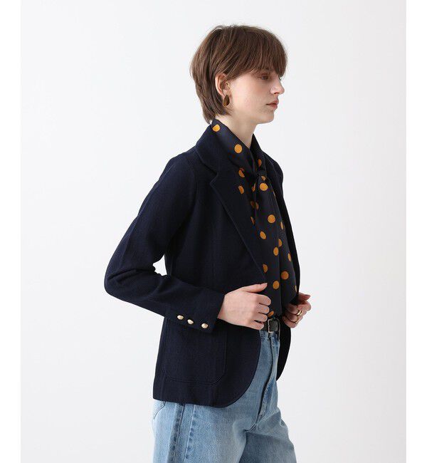 allureville「カノコストレッチニットジャケット」|テーラードジャケット|