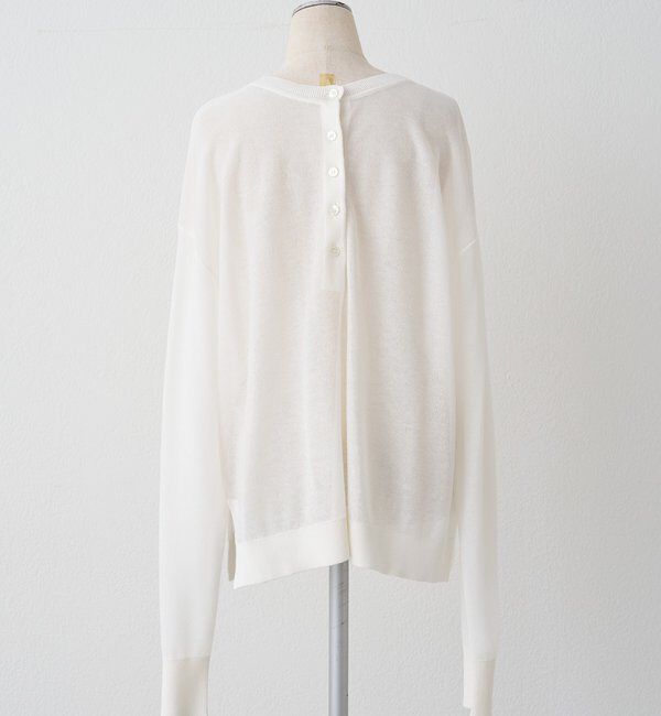  「透かし編みロゴジャガード2WAYプルオーバー」|キャミソール|