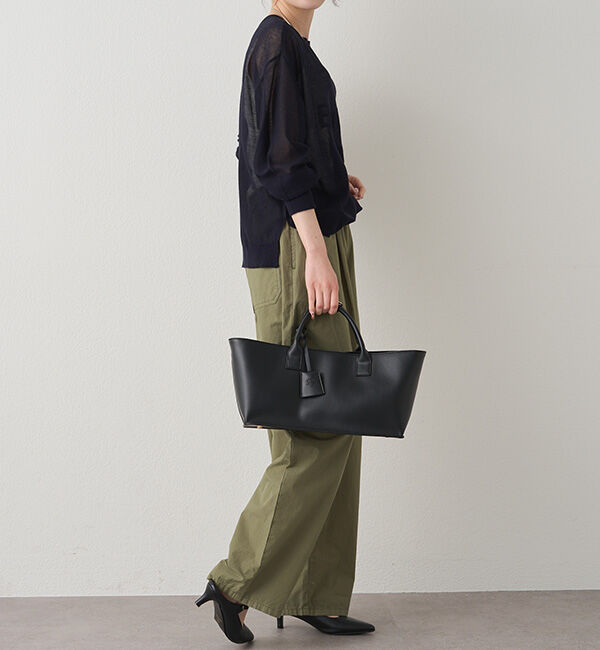  「透かし編みロゴジャガード2WAYプルオーバー」|キャミソール|