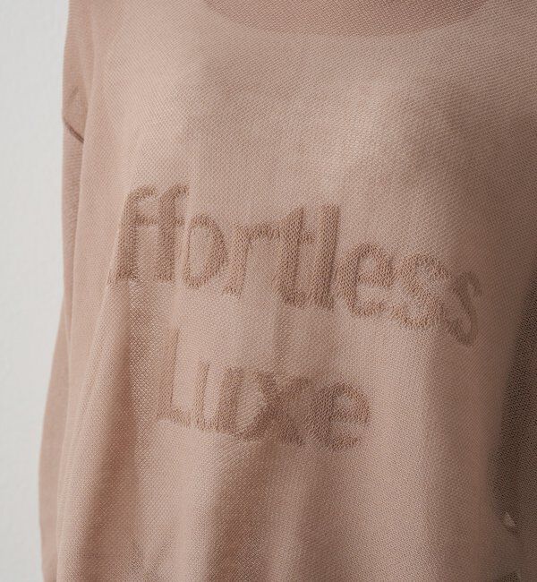  「透かし編みロゴジャガード2WAYプルオーバー」|キャミソール|