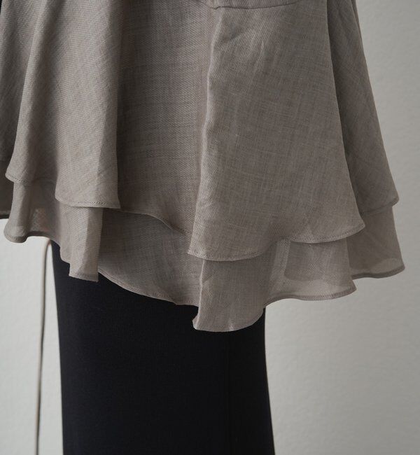  「【＠sein___000企画/リバイバル/新色】ラミー2枚重ねペプラムブラウス」|シャツ・ブラウス|