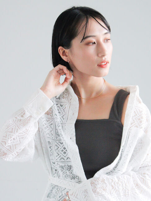 Te chichi「テレコスクエアタンクトップ」|Tシャツ・カットソー|チャコールグレー