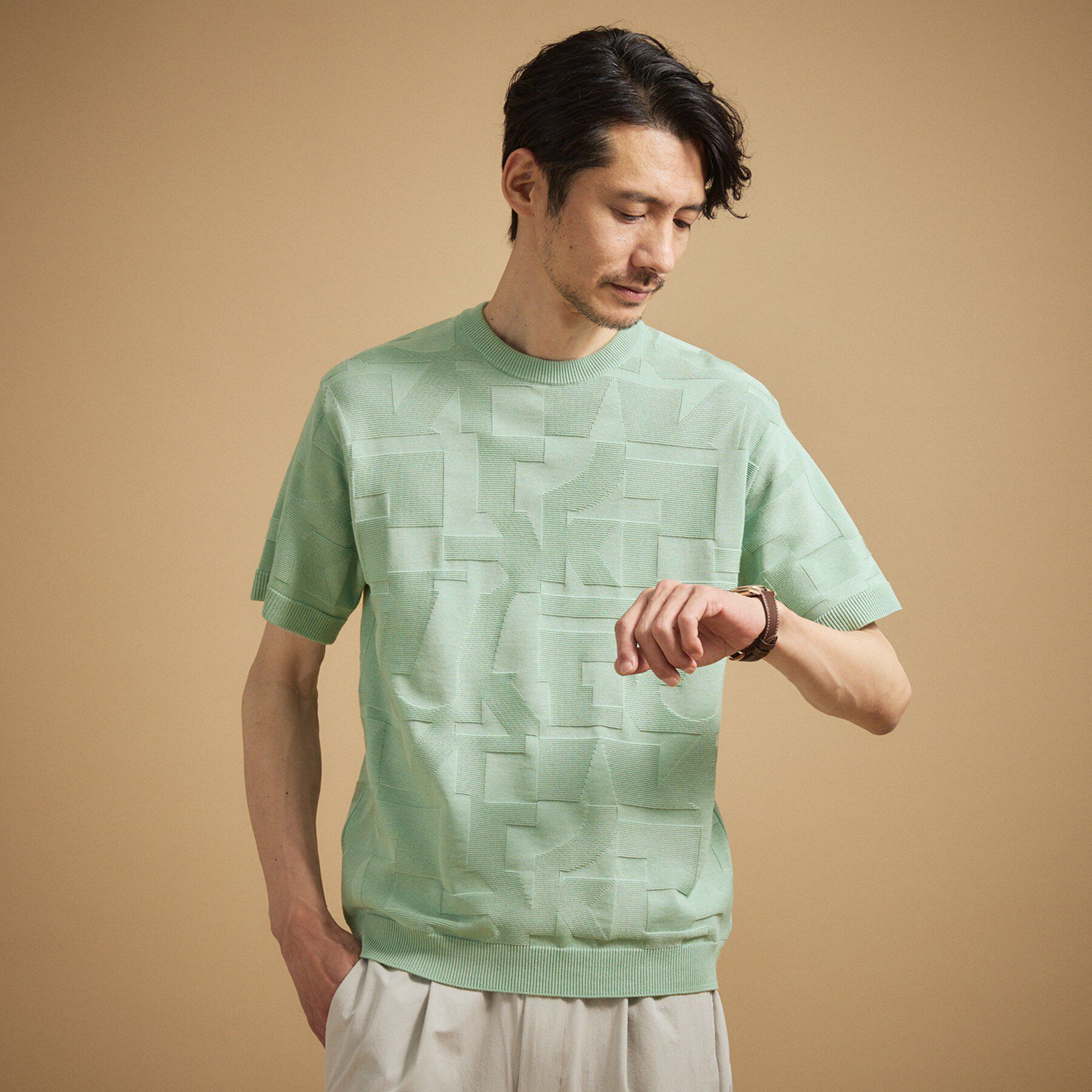 TAKEO KIKUCHI「【徳島ニット】テクスチャー ニット」|ニット・セーター|