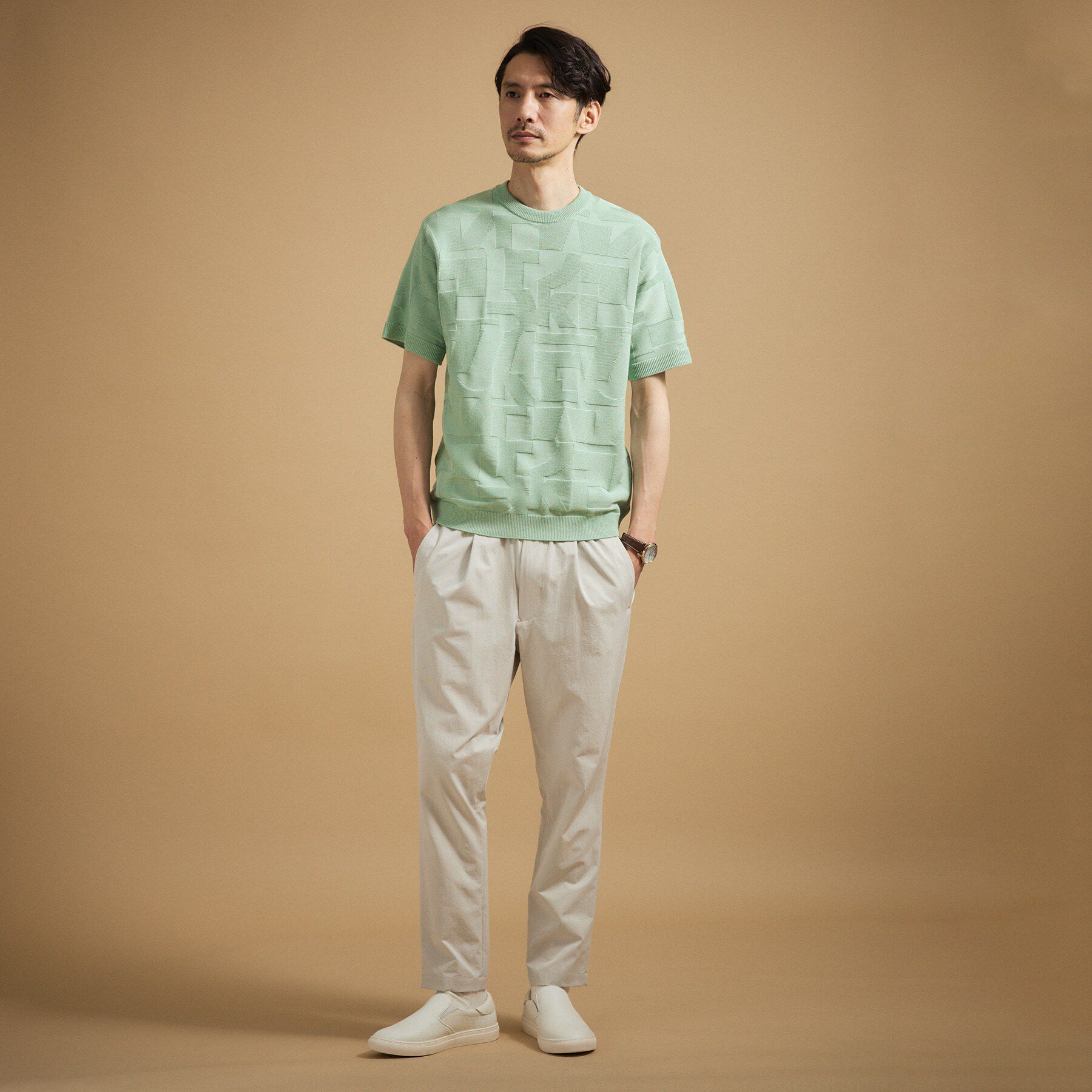 TAKEO KIKUCHI「【徳島ニット】テクスチャー ニット」|ニット・セーター|