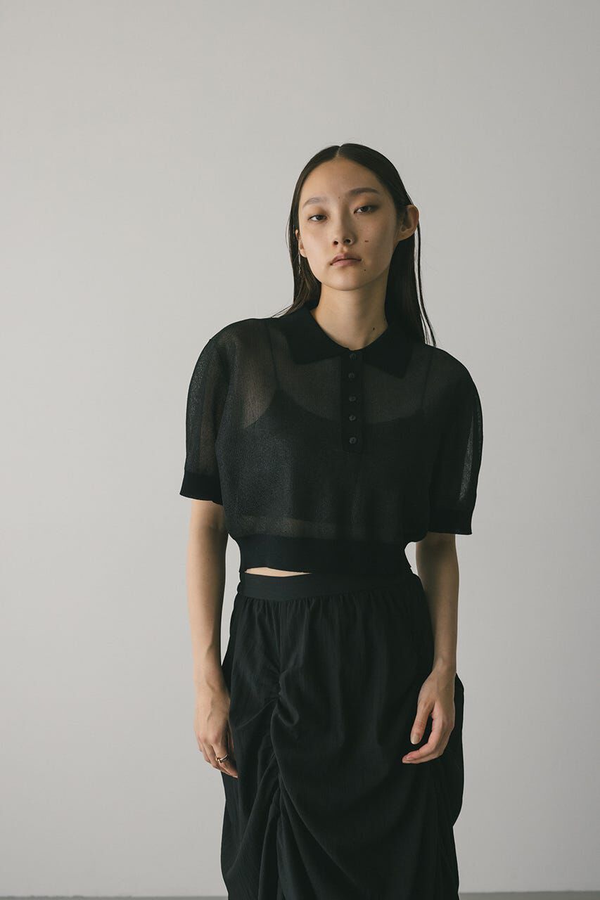 STYLEMIXER「シアーフォルムポロニット」|ニット・セーター|