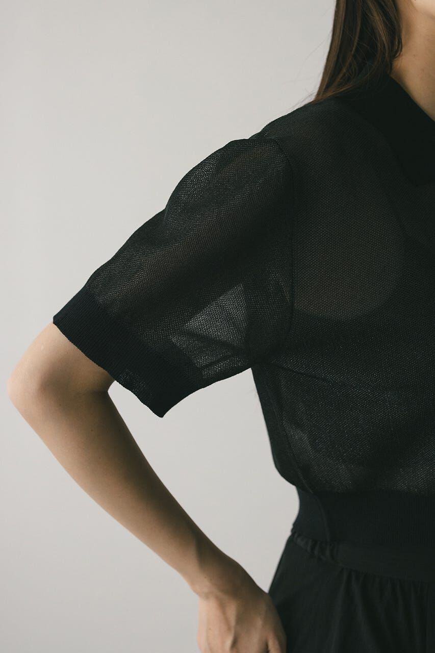 STYLEMIXER「シアーフォルムポロニット」|ニット・セーター|