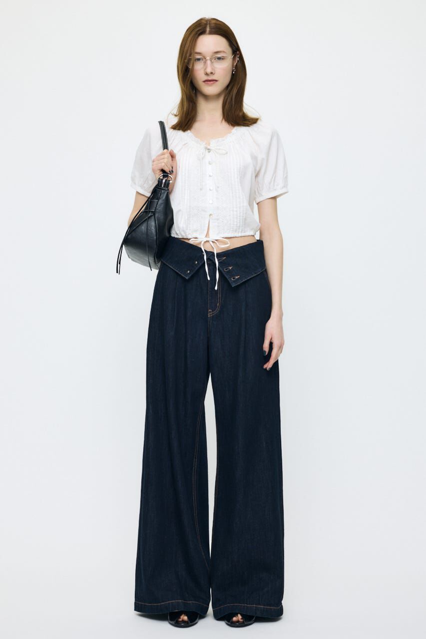 MOUSSY「CORSET DESIGN バギー」|デニム|