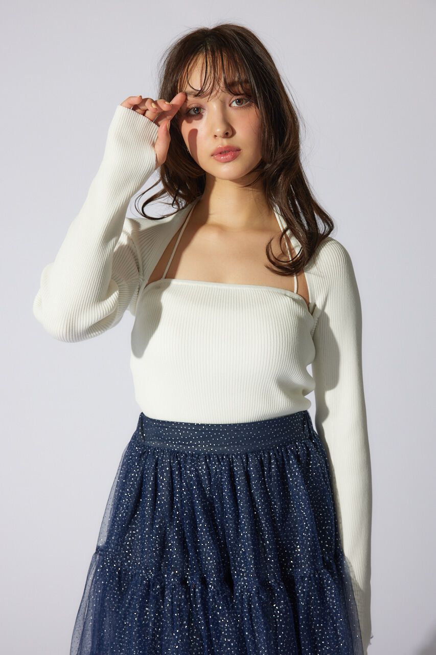rienda「ボレロセットニットトップス」|ニット・セーター|