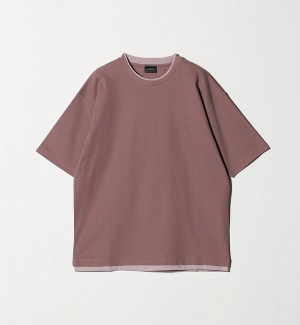 UNITED ARROWS green label relaxing「ピケ フェイクレイヤード クルーネック 半袖 Ｔシャツ」|Tシャツ・カットソー|