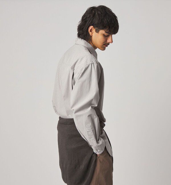 STEVEN ALAN「＜Steven Alan＞ ポプリン グラフチェック レギュラーカラー シャツ LOOSE」|シャツ・ブラウス|