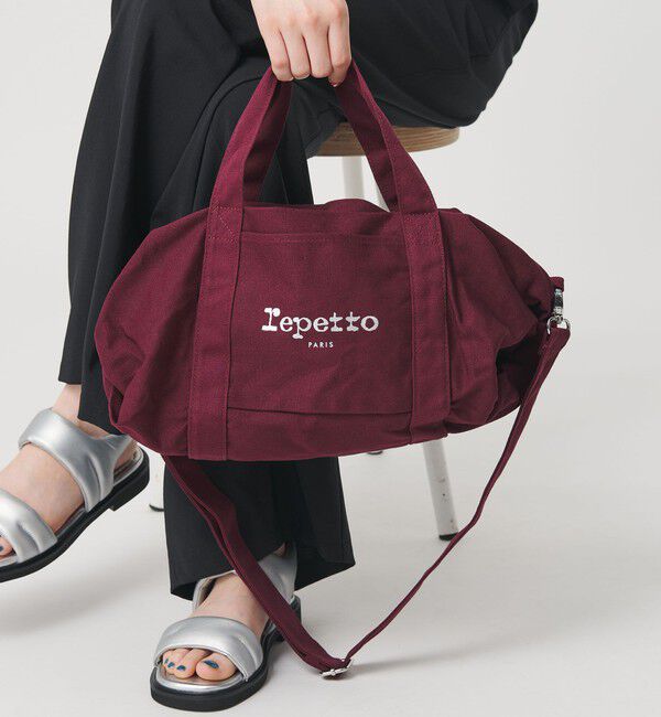 BEAUTY&YOUTH UNITED ARROWS「＜repetto＞コットン ダッフル バッグ M」|ボストンバッグ|WINE
