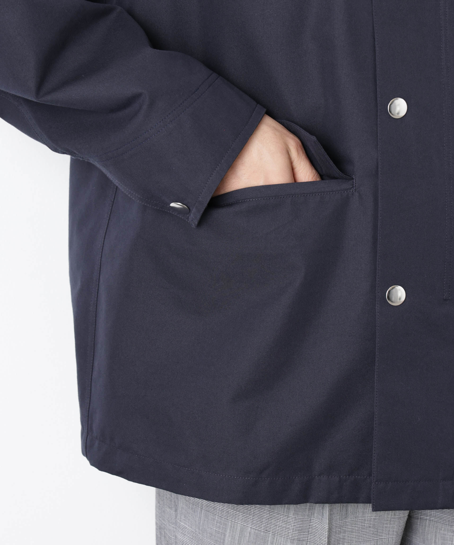 nano･universe「オーバージャケット「WARP PRINT」ライニング/撥水」|その他|