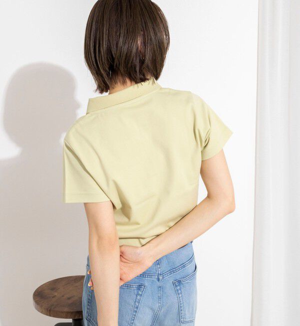 NOLLEY'S「【nolnol/ノルノル】ウォッシャブルスキッパーショートポロTee」|ポロシャツ|