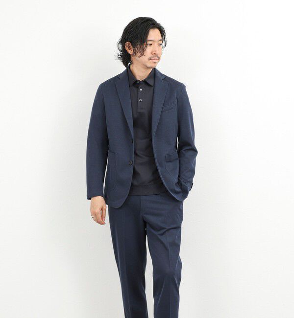 NOLLEY'S goodman「《ビジカジ/セットアップ対応》強撚バスケット イージージャケット 26SS」|テーラードジャケット|