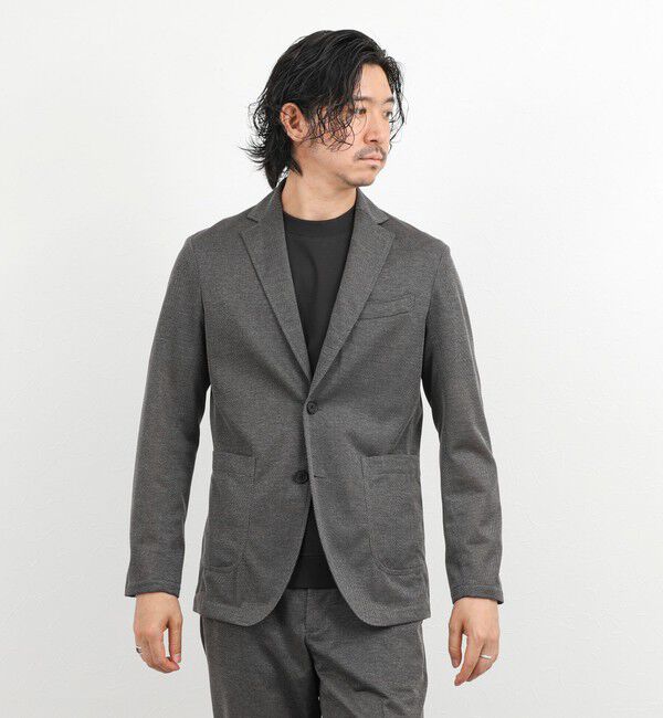 NOLLEY'S goodman「《ビジカジ/セットアップ対応》強撚バスケット イージージャケット 26SS」|テーラードジャケット|