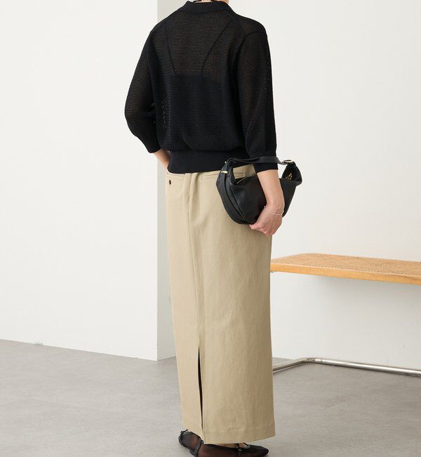  「予約【大人のチノスカート】ボックスタックチノスカート」|スカート|