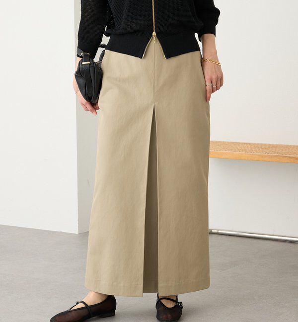  「予約【大人のチノスカート】ボックスタックチノスカート」|スカート|
