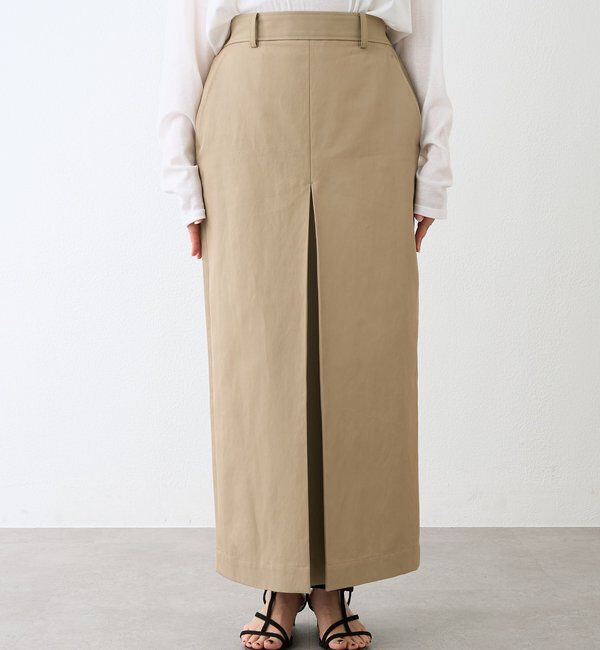  「予約【大人のチノスカート】ボックスタックチノスカート」|スカート|