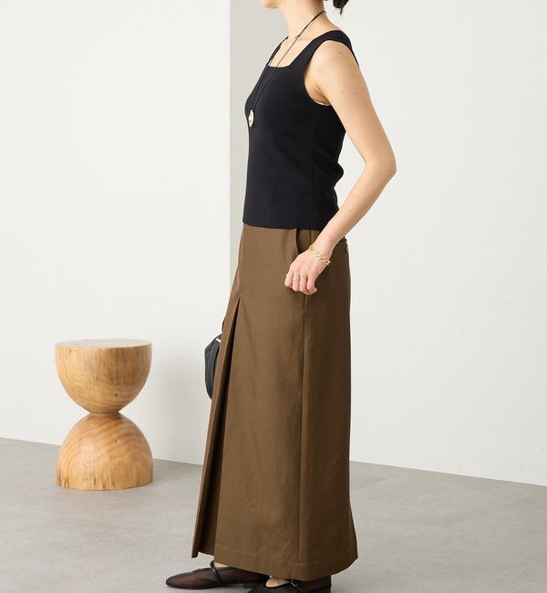  「予約【大人のチノスカート】ボックスタックチノスカート」|スカート|