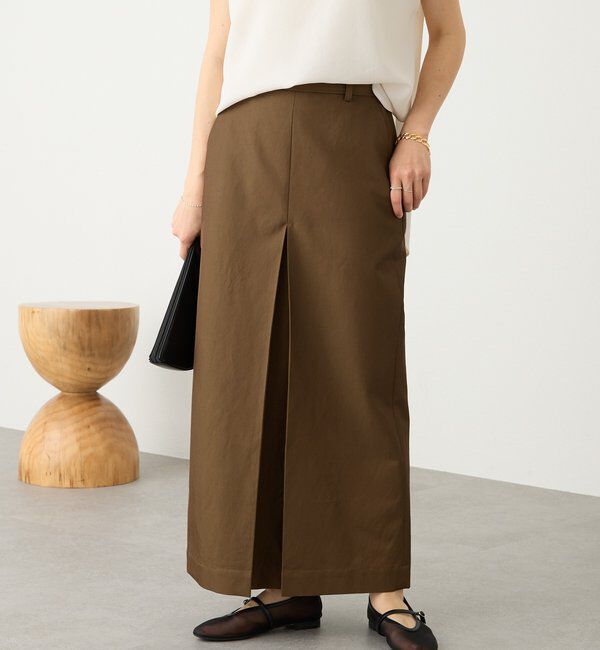  「予約【大人のチノスカート】ボックスタックチノスカート」|スカート|
