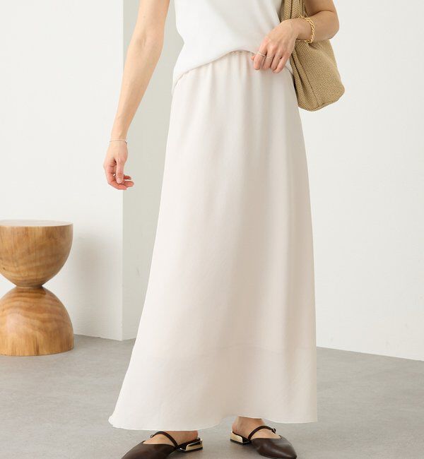  「予約【セットアップ着用可能】メッシュバイアススカート」|スカート|