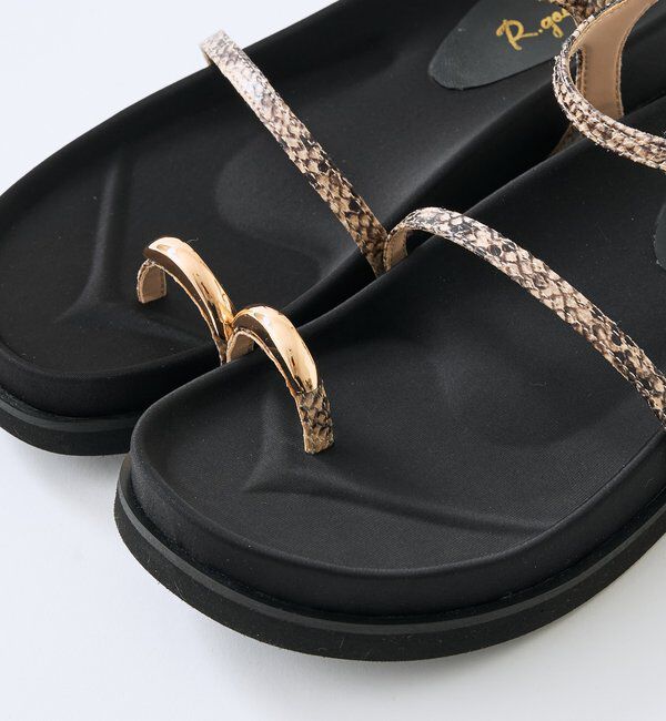  「【R.good（アールドットグッド）】メタルリングサンダル」|サンダル|