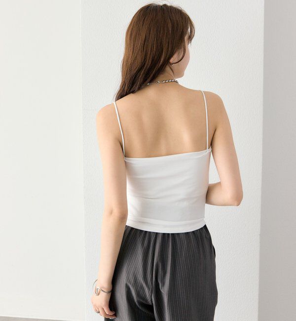  「パット付きサイドギャザーキャミソール」|キャミソール|