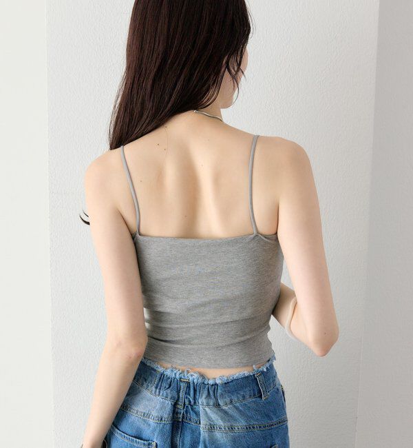  「パット付きサイドギャザーキャミソール」|キャミソール|