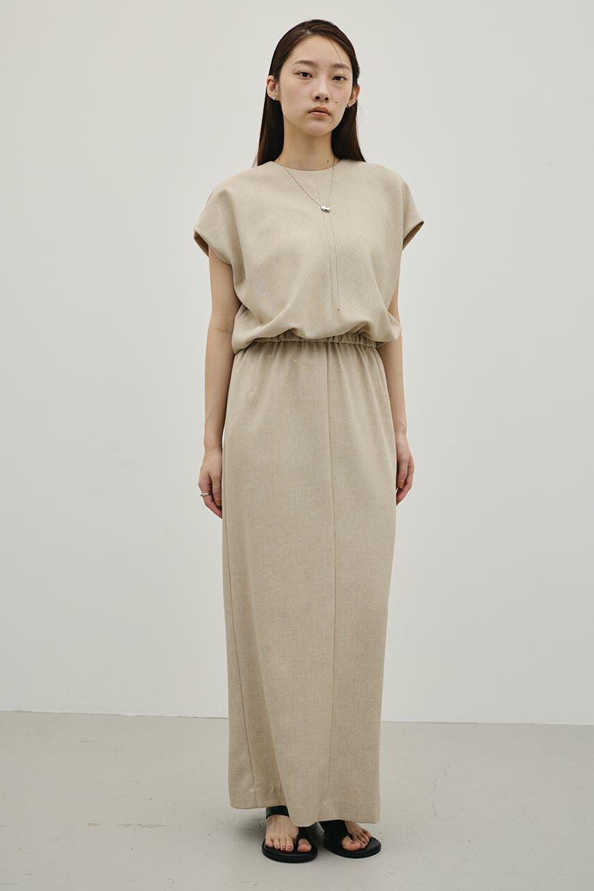 STYLEMIXER「リネンミックスボクシーワンピース」|ワンピース|BEG