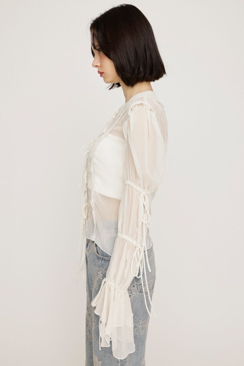 SLY「BLEEDING SHEER DUMPLING ブラウス」|シャツ・ブラウス|