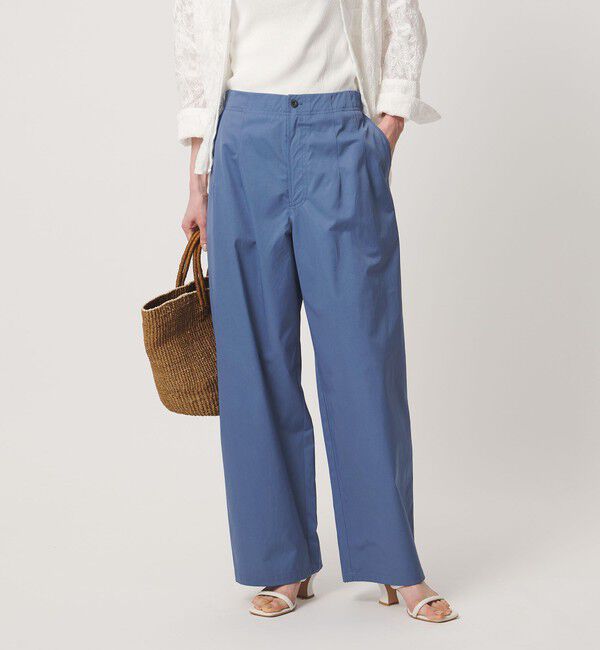 UNITED ARROWS「バック ギャザー リボンデザイン パンツ」|チノ|