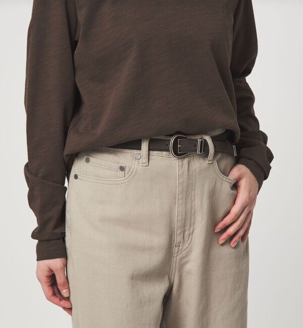 UNITED ARROWS green label relaxing「＜MANCINI 1979＞スエード ベルト」|ベルト|