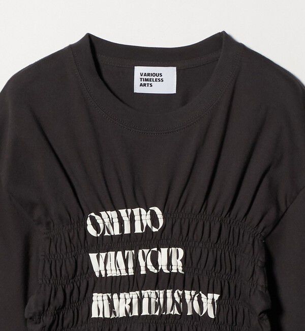 UNITED ARROWS green label relaxing「【別注】＜Various Timeless Arts＞シャーリング プリント Tシャツ」|Tシャツ・カットソー|