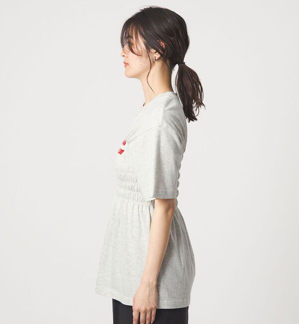 UNITED ARROWS green label relaxing「【別注】＜Various Timeless Arts＞シャーリング プリント Tシャツ ミディアムグレー」|Tシャツ・カットソー|