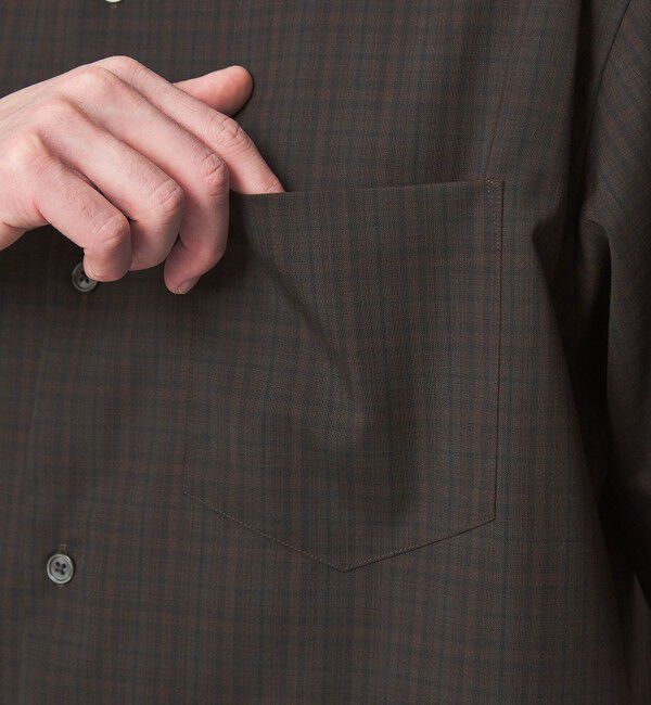 UNITED ARROWS green label relaxing「ウォッシャブルトロ パターン ジャスト ルーズ 半袖 シャツ -ウォッシャブル・ストレッチ-」|シャツ・ブラウス|