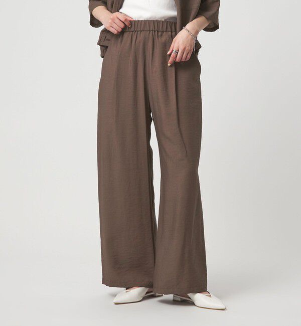 UNITED ARROWS green label relaxing「［size SHORTあり］【WEB限定】＜at ease＞ドロスト ワイド パンツ」|その他|