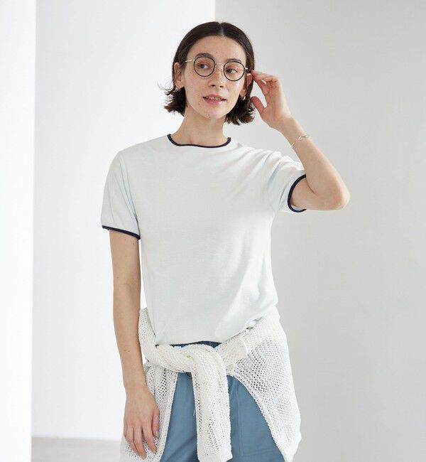 BEAUTY&YOUTH UNITED ARROWS「シアー パイル リンガーTシャツ」|Tシャツ・カットソー|