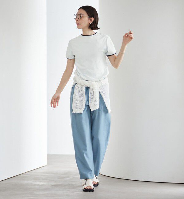 BEAUTY&YOUTH UNITED ARROWS「シアー パイル リンガーTシャツ」|Tシャツ・カットソー|