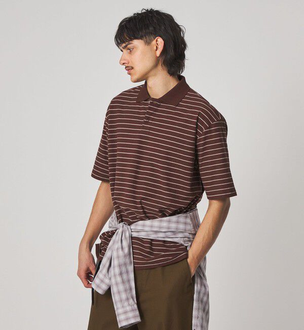 STEVEN ALAN「＜Steven Alan＞ ツイスト ボーダー ポロシャツ」|ポロシャツ|