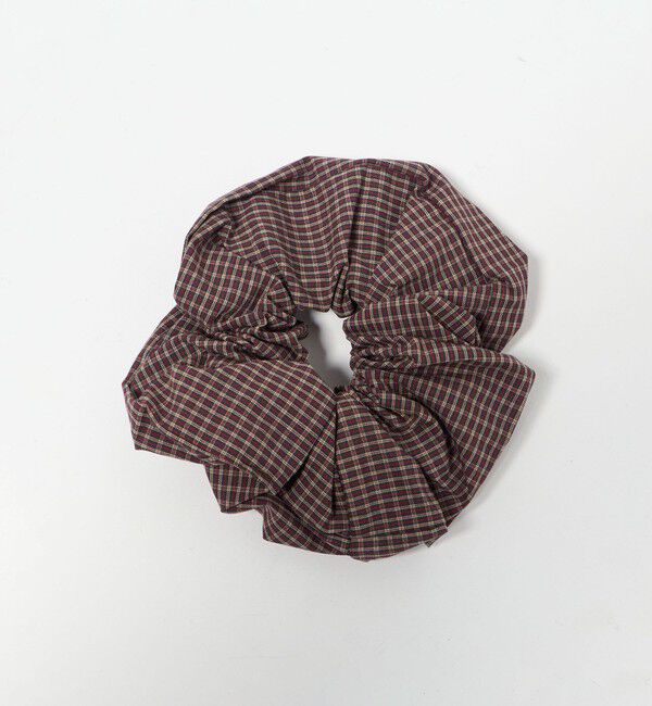 BEAUTY&YOUTH UNITED ARROWS「＜heyep＞Pajama Check ロゴ シュシュ」|ヘアゴム・シュシュ|