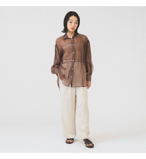 Ray BEAMS 「シアー ビッグ シャツ」|シャツ・ブラウス|