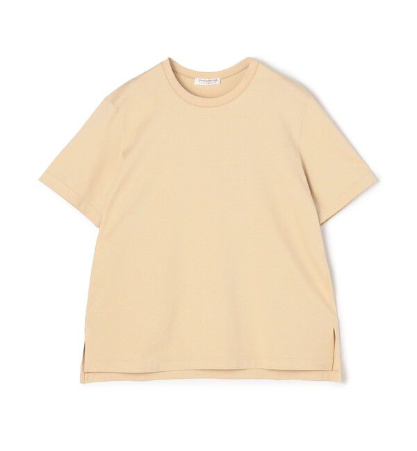 TOMORROWLAND collection「スーピマコットンジャージー クルーネックプルオーバー」|Tシャツ・カットソー|41 ライトベージュ