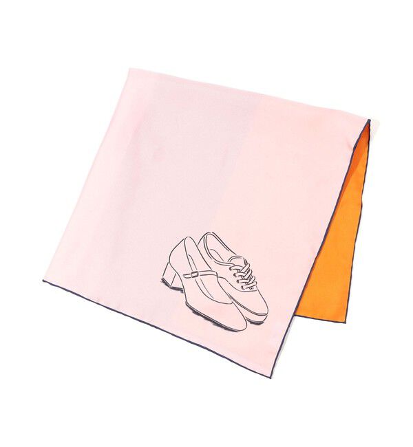 TOMORROWLAND GOODS「sense the pebble Noe シルクスカーフ」|バンダナ・スカーフ|34 ピンク系