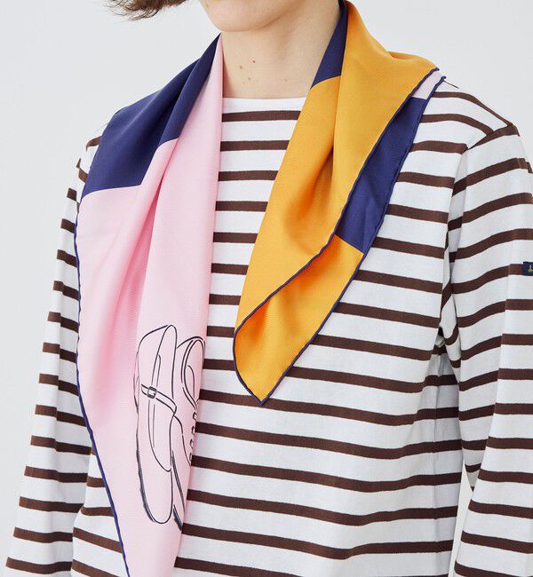 TOMORROWLAND GOODS「sense the pebble Noe シルクスカーフ」|バンダナ・スカーフ|